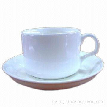 Porcelain cup and saucer, OEM orders are welcome